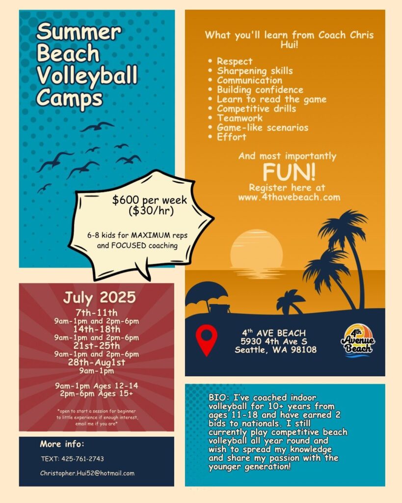 Coach Chris Hui Summer Camp Flyer Summer Camp