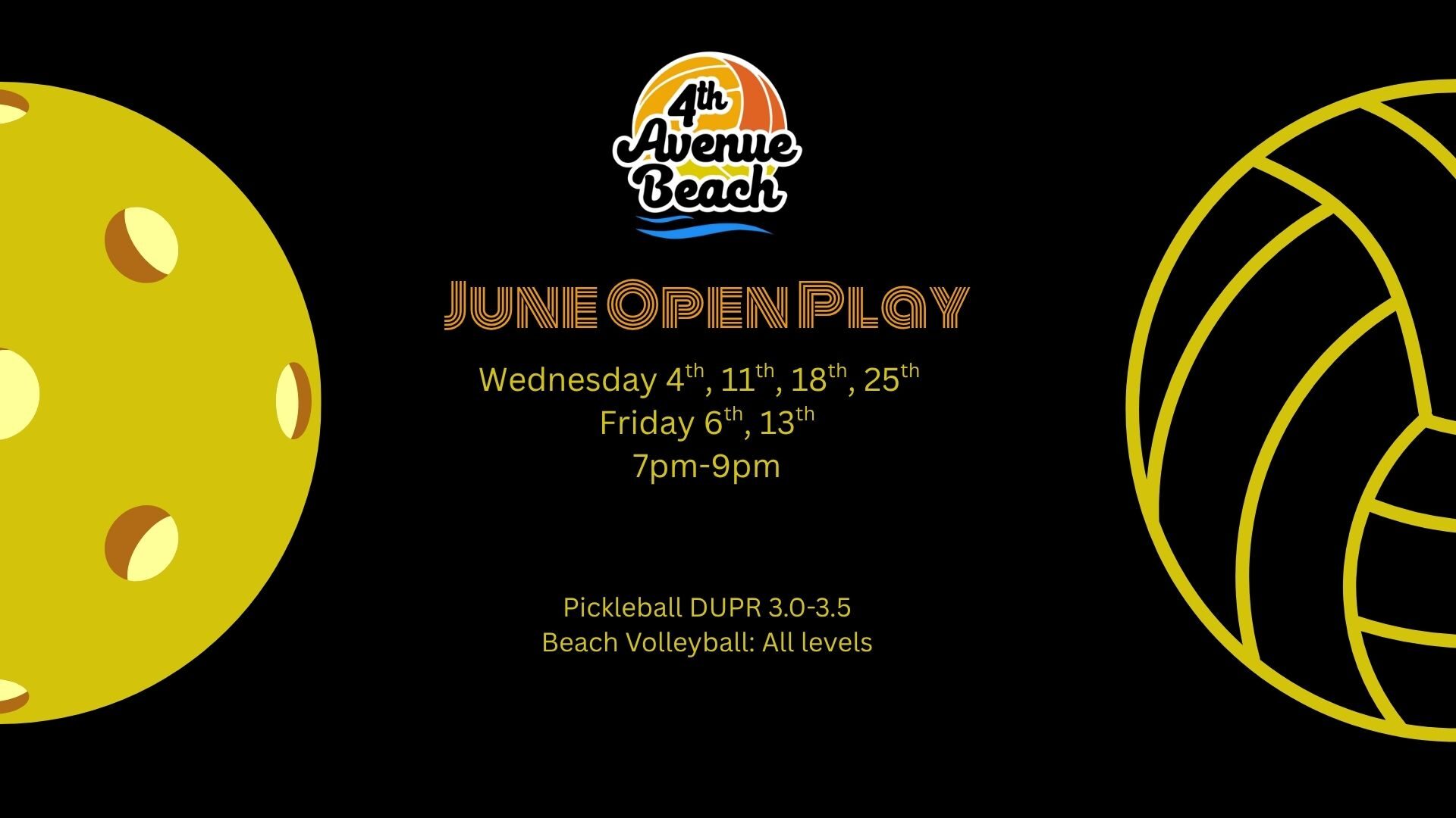 June Open Play